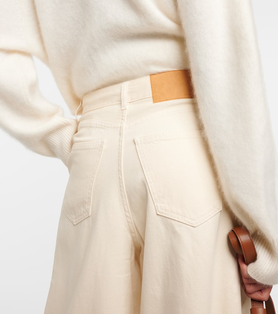 High-rise wide-leg jeans