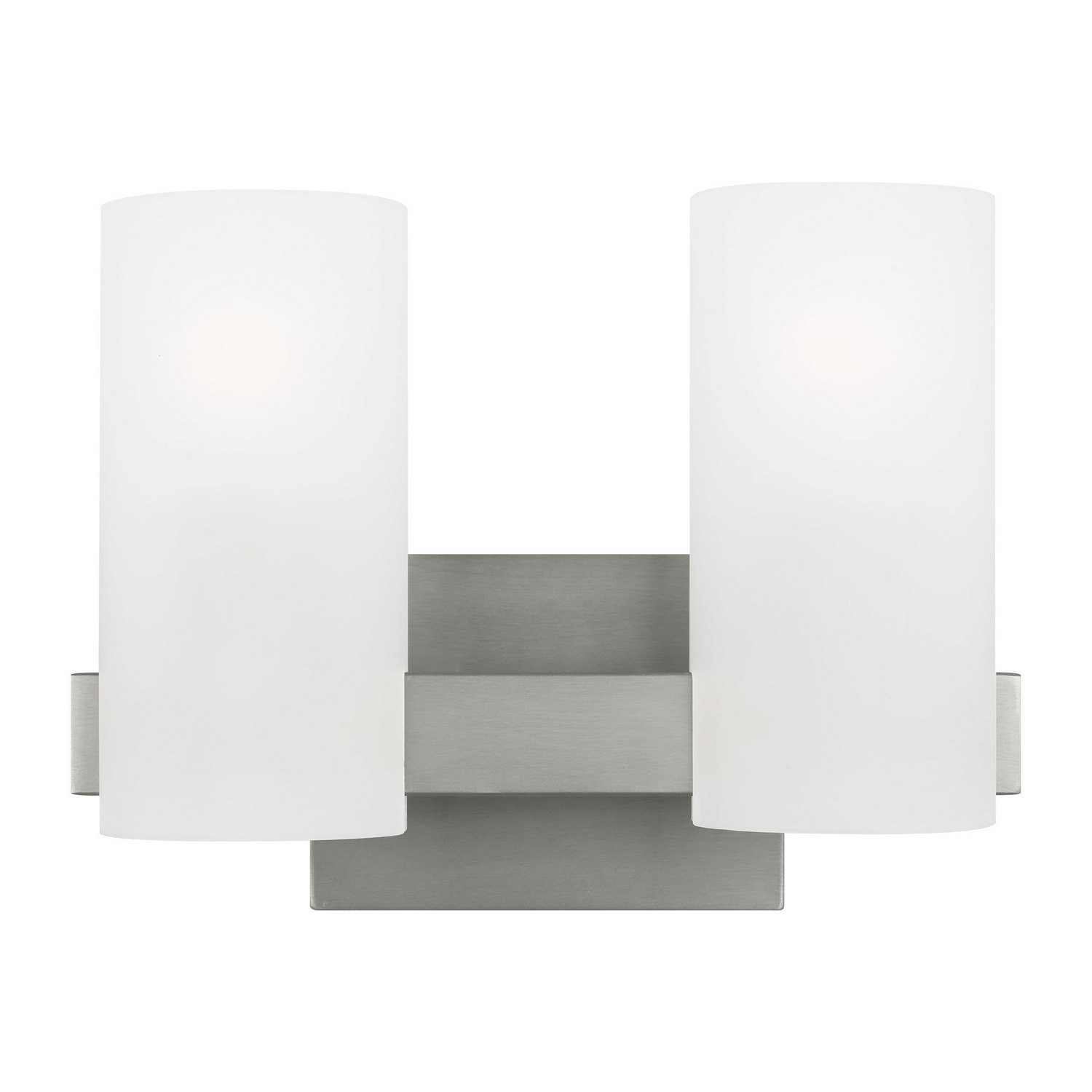 Brushed Steel Bathroom Vanity Light from the Rhode Collection