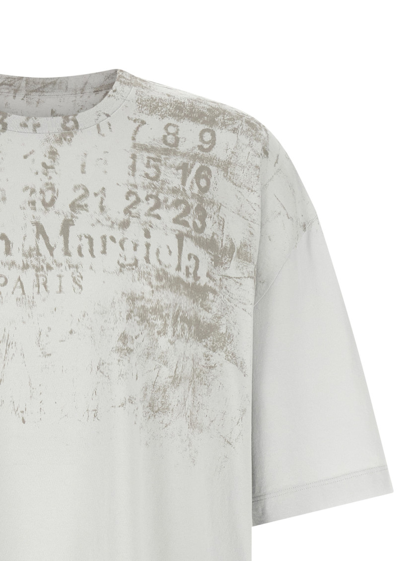 Grey Graphic Crew Neck T-Shirt
