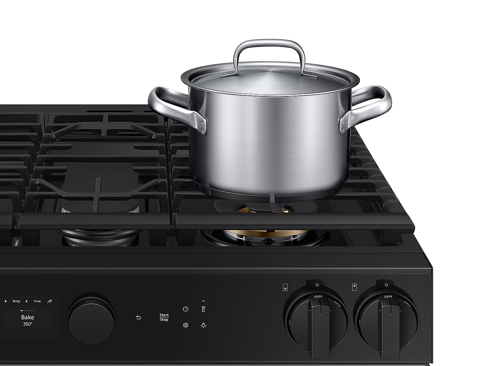 Bespoke 6.0 cu. ft. Smart Slide-In Gas Range with Air Sous Vide & Air Fry in Stainless Steel(NSG6DG8500SRAA)