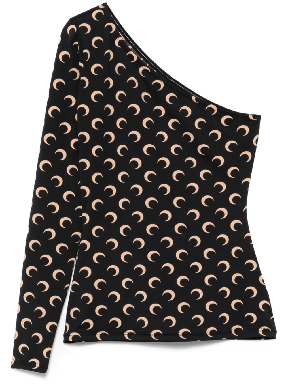 Crescent Moon asymmetric top - Black