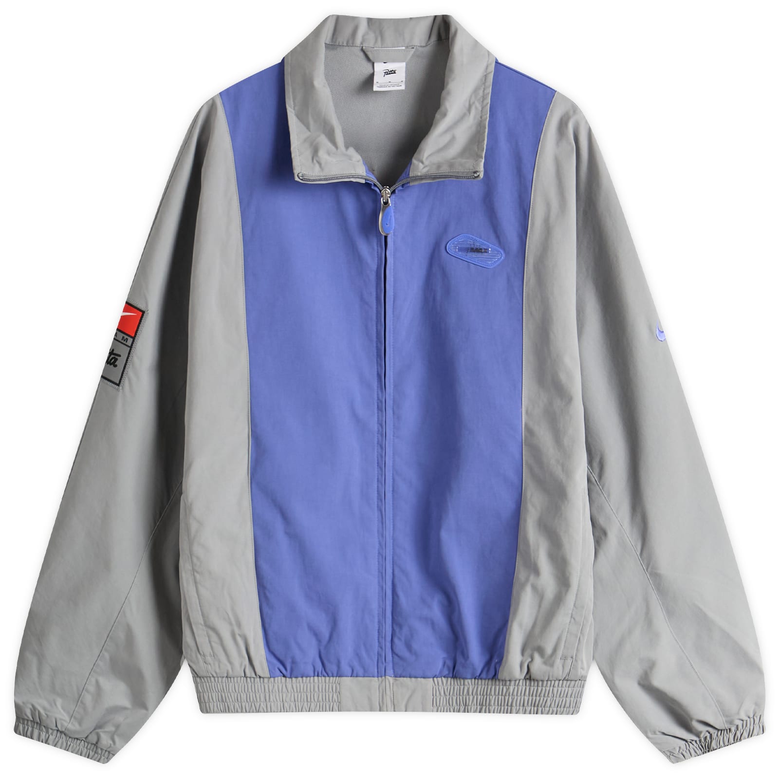 X PATTA Track Jacket Particle Grey/Sapphire