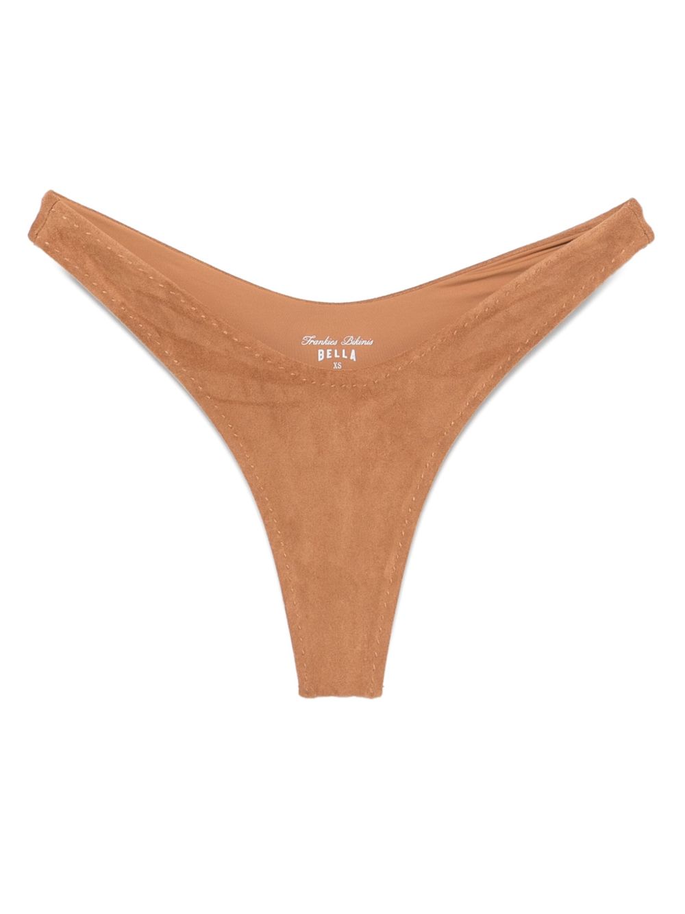 X Bella Hadid Full Moon suede bikini bottoms - Brown