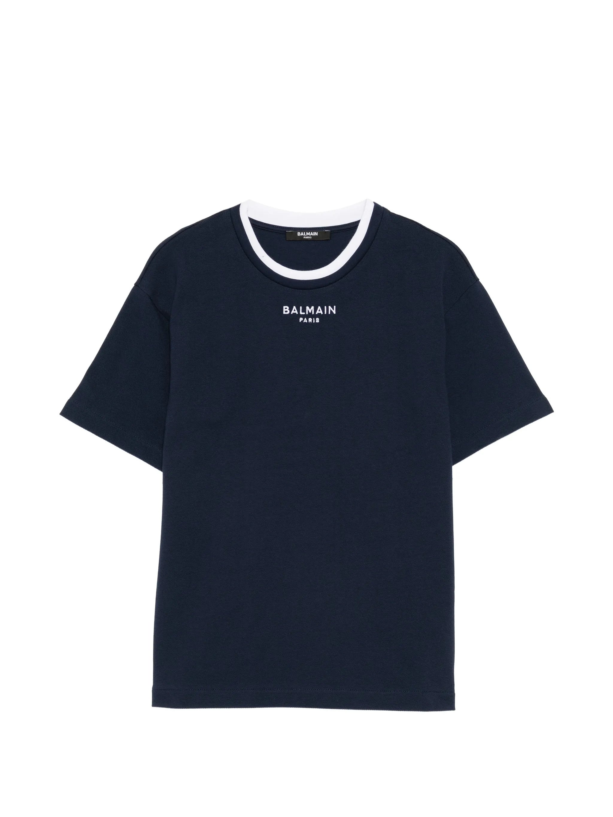 Youth Relaxed Fit Neck T-Shirt with Embroidered Logo