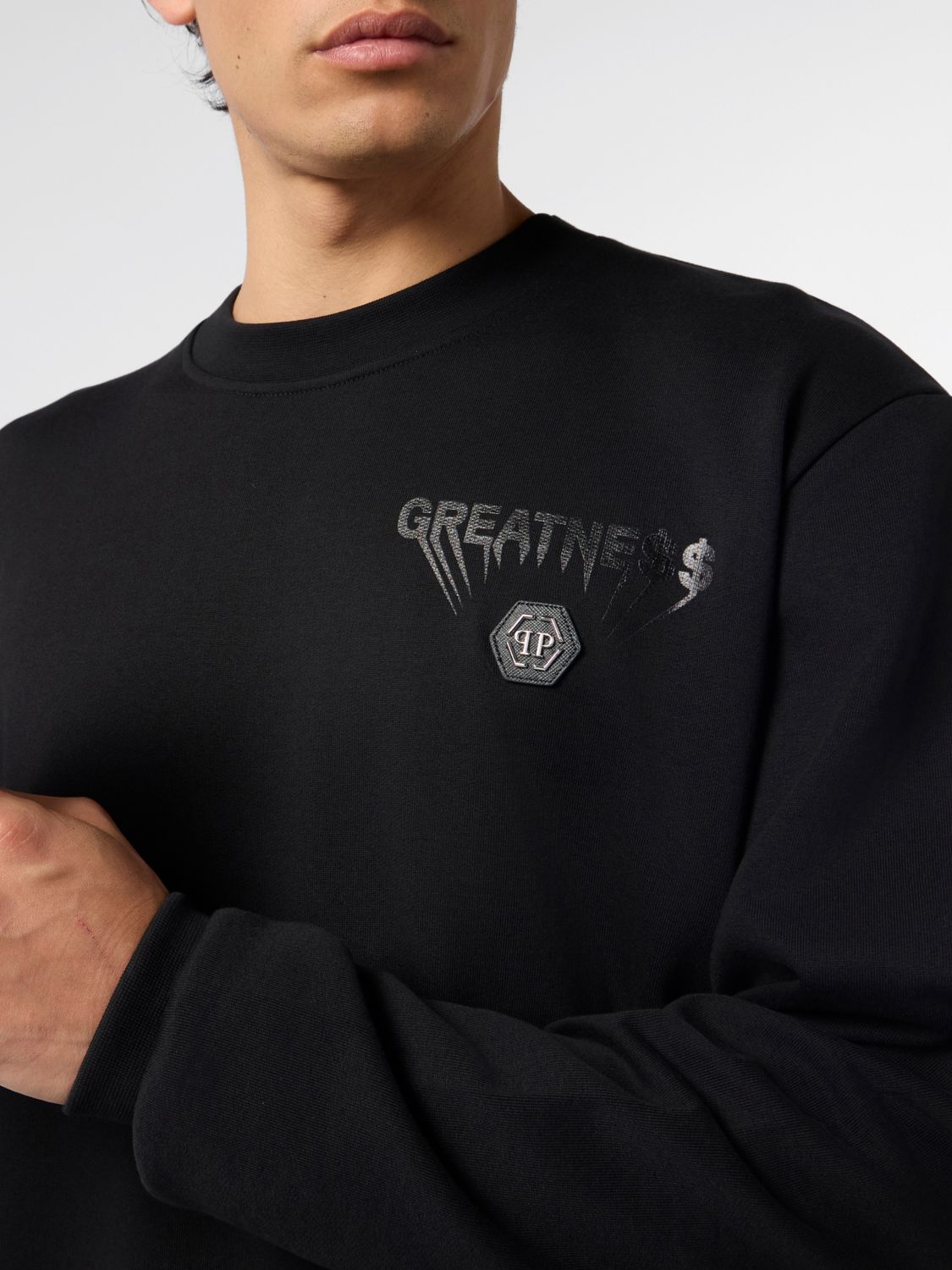 Sweatshirt Men color Black