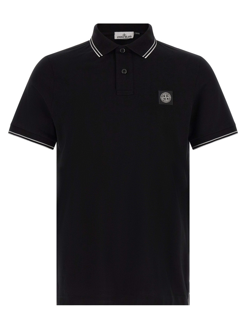 Stone Island - shirt polo collar ribbed cuffs short sleeve