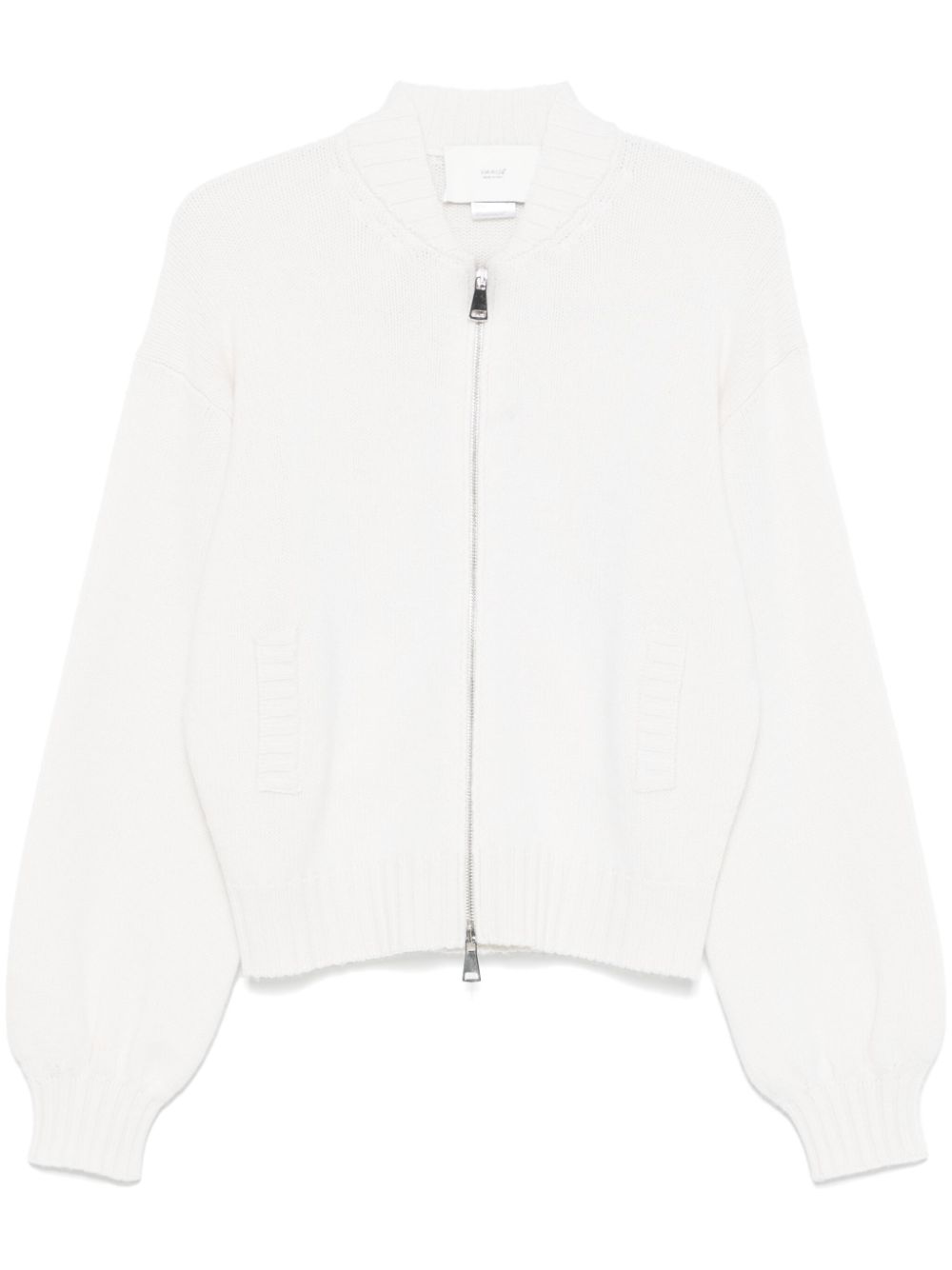 Zip-up cardigan - White