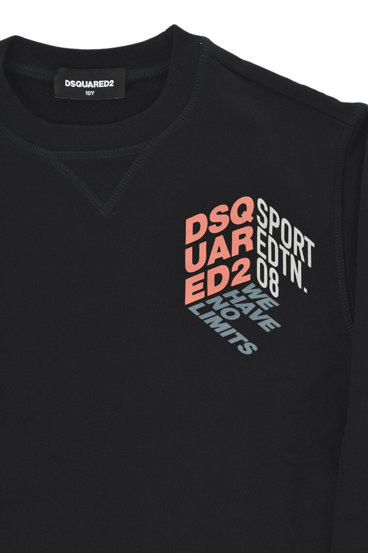 Boys Black Logo Sweatshirt