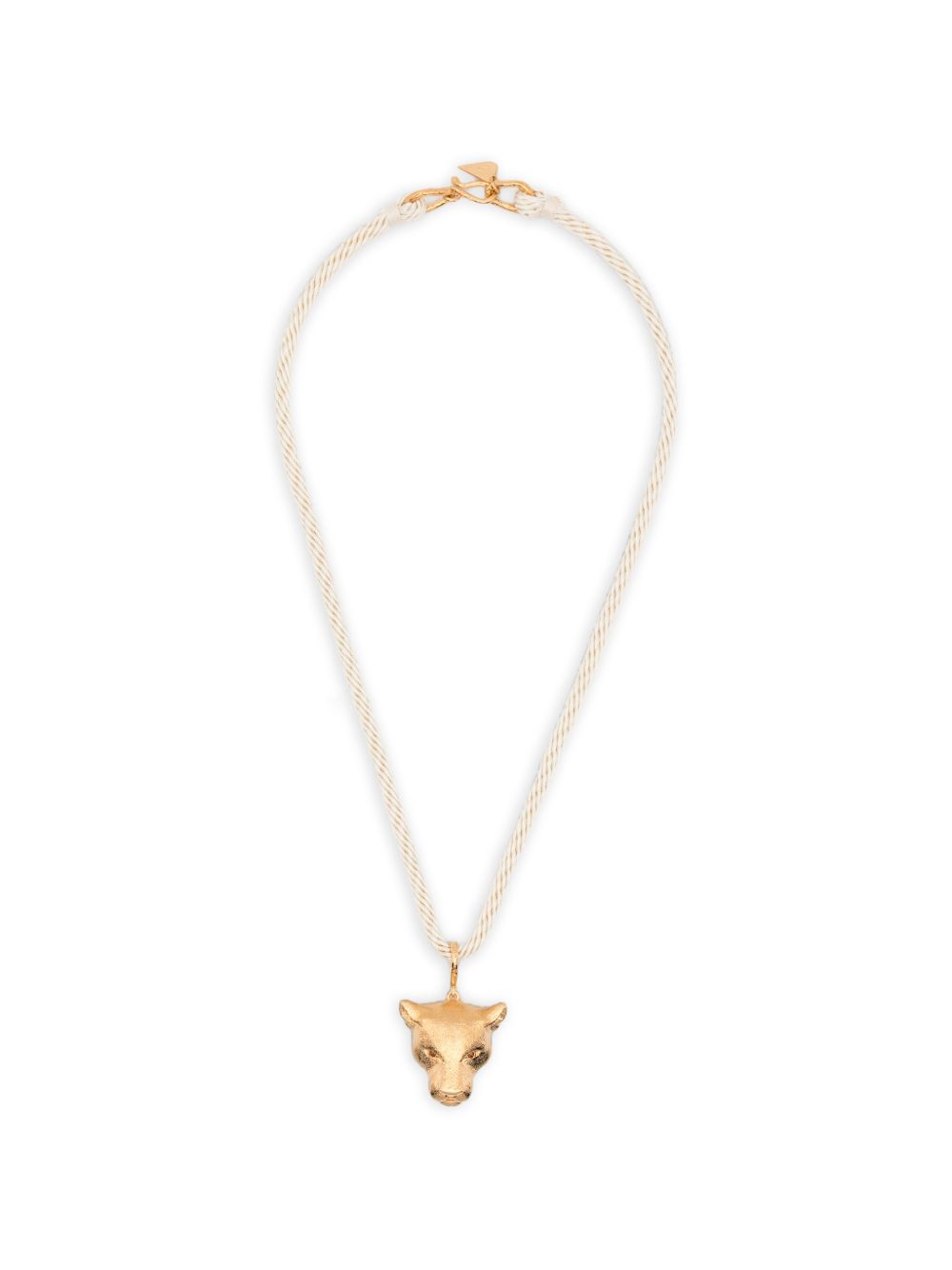 Panther-Head Pendant Necklace — Gold