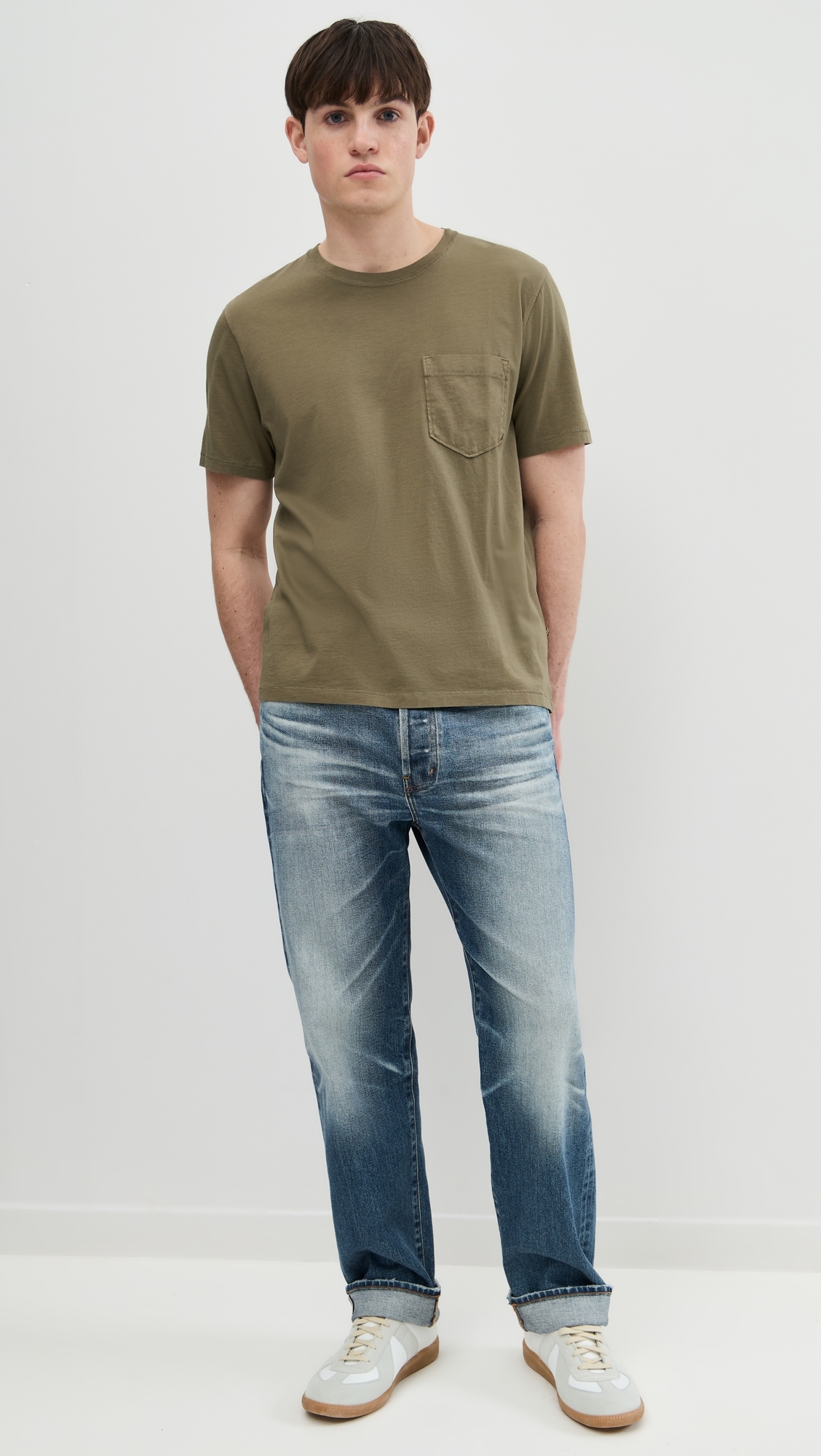 Billy Reid Washed Tee Moss