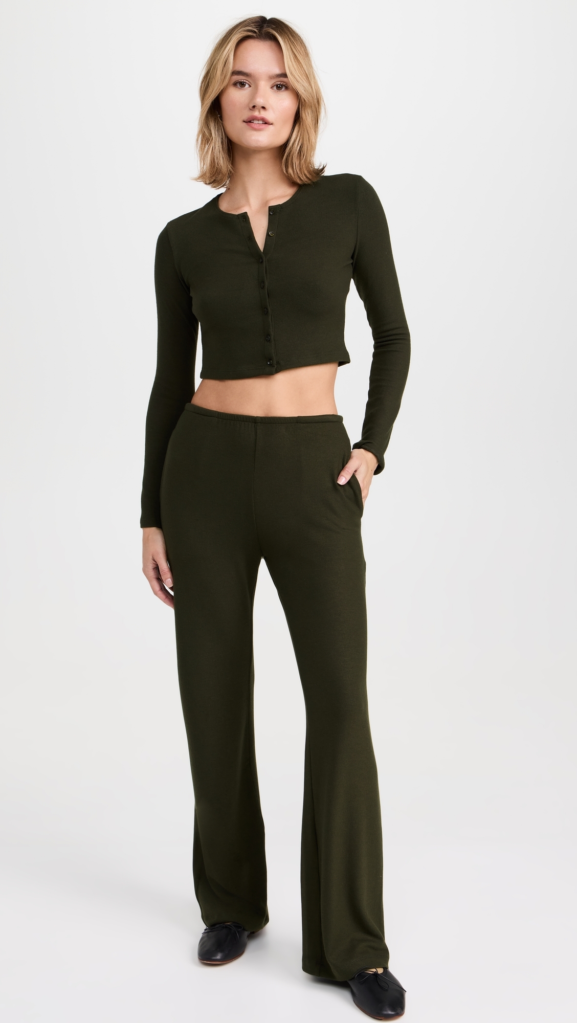 Lauren Pocket Pants Moss