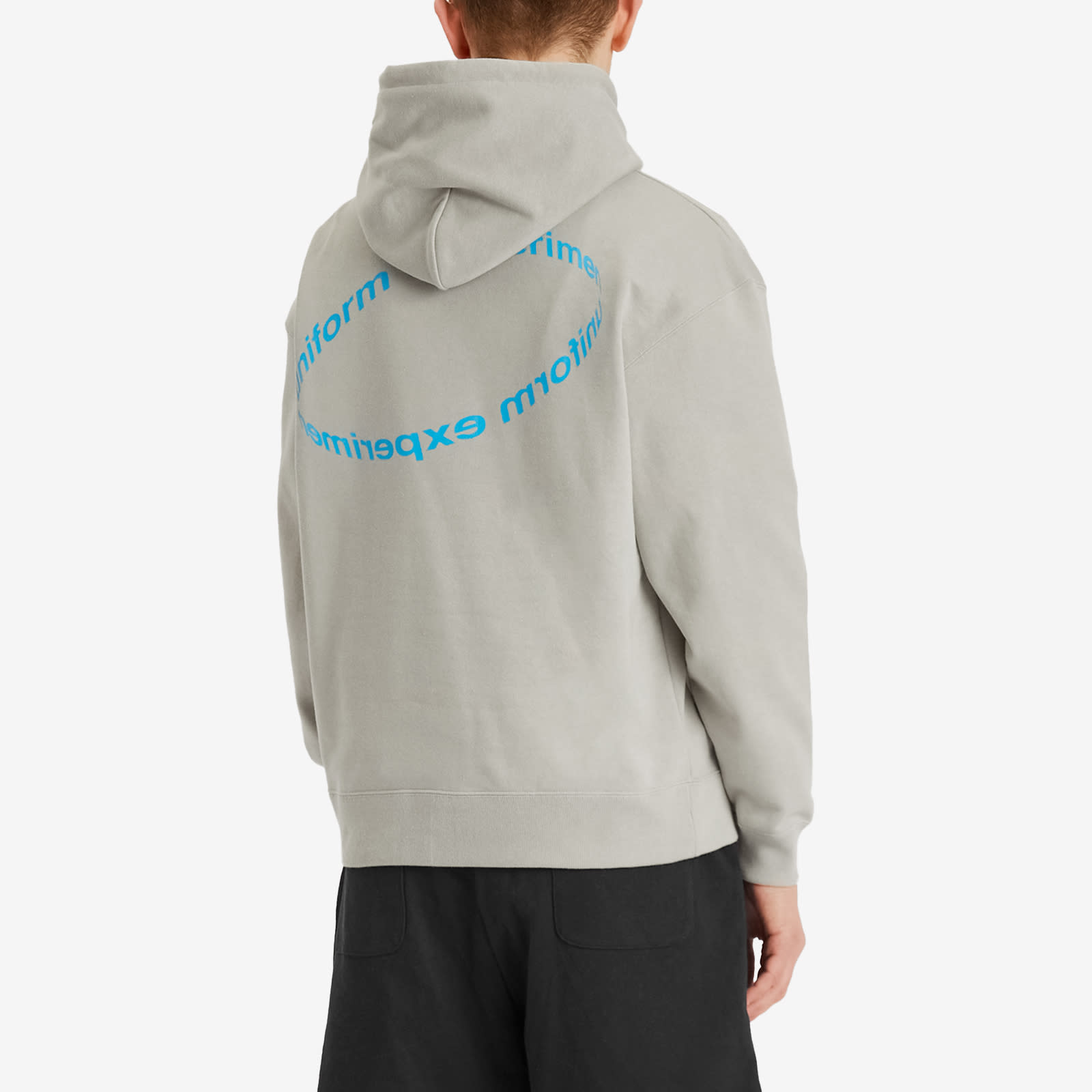 Uniform Experiment Men's Loop Logo Hoodie in Light Gray