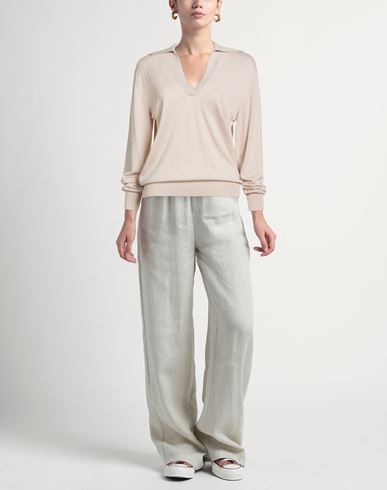Woman Sweater Beige Size 10 Silk, Cashmere