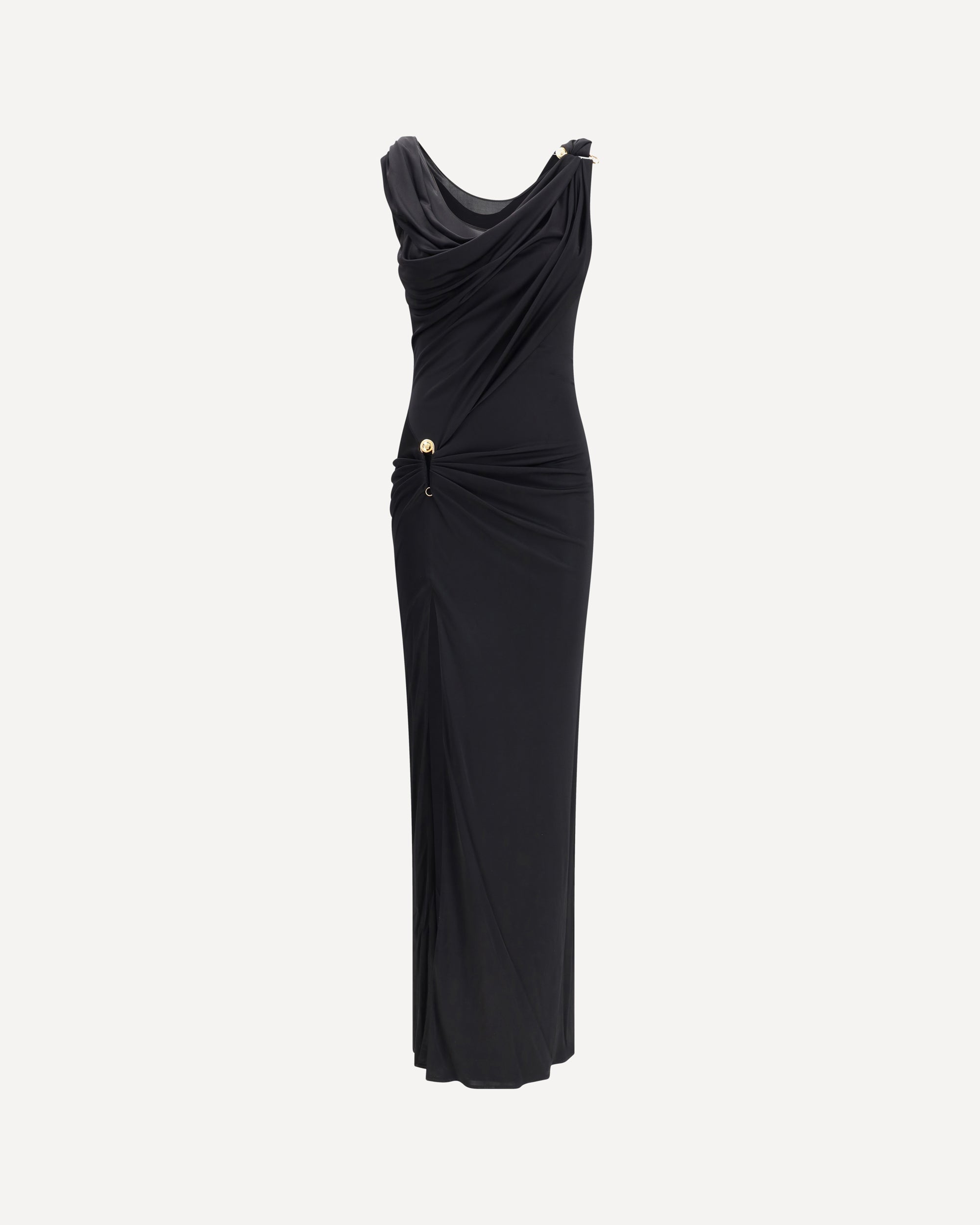 Draped jersey long Dress Female 42