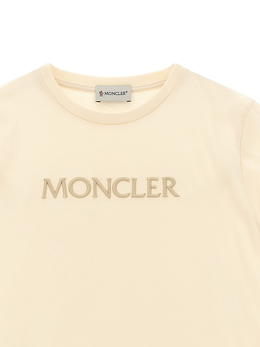 Girls Beige Logo T-shirt
