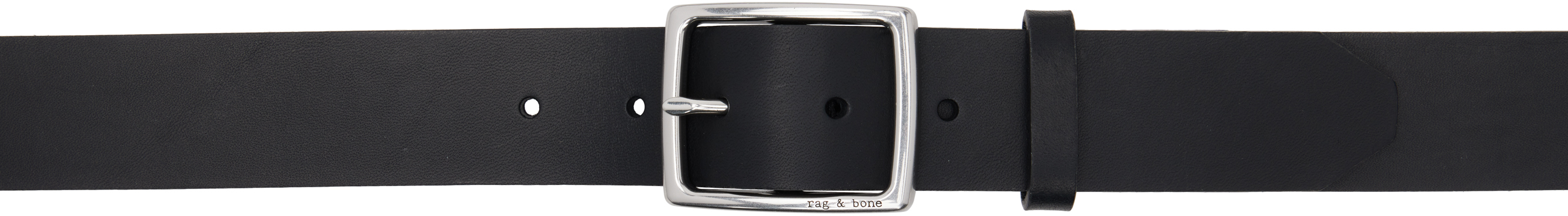 Rag & bone Black Rugged Belt