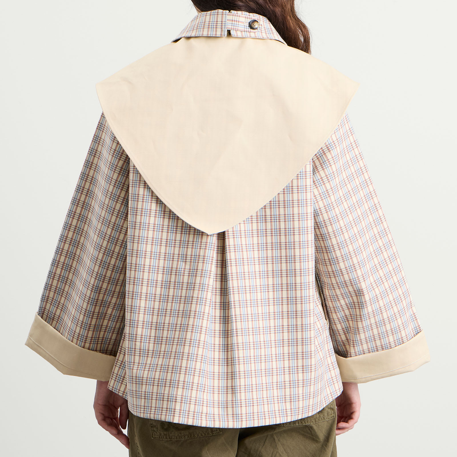 Women's Jerry Reversible Crop Trench Coat Stone