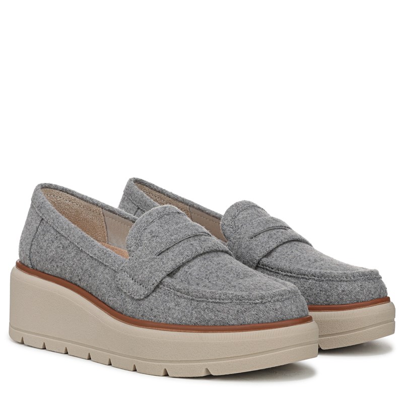 Women's Nice Day Max Platform Loafers (Light Grey Fabric)