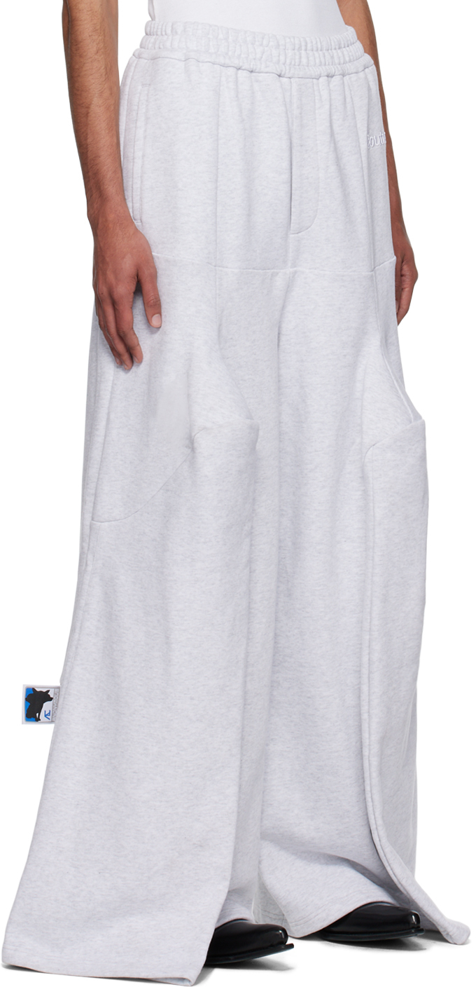 Gray panel sweatpants