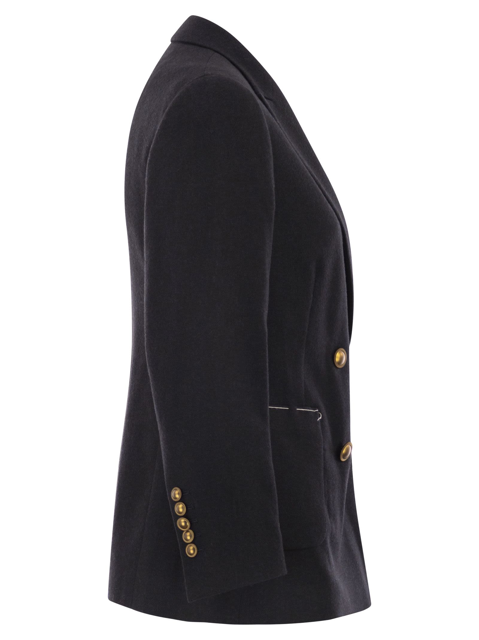 Saulina Assunta Jacket In Virgin Wool And Viscose