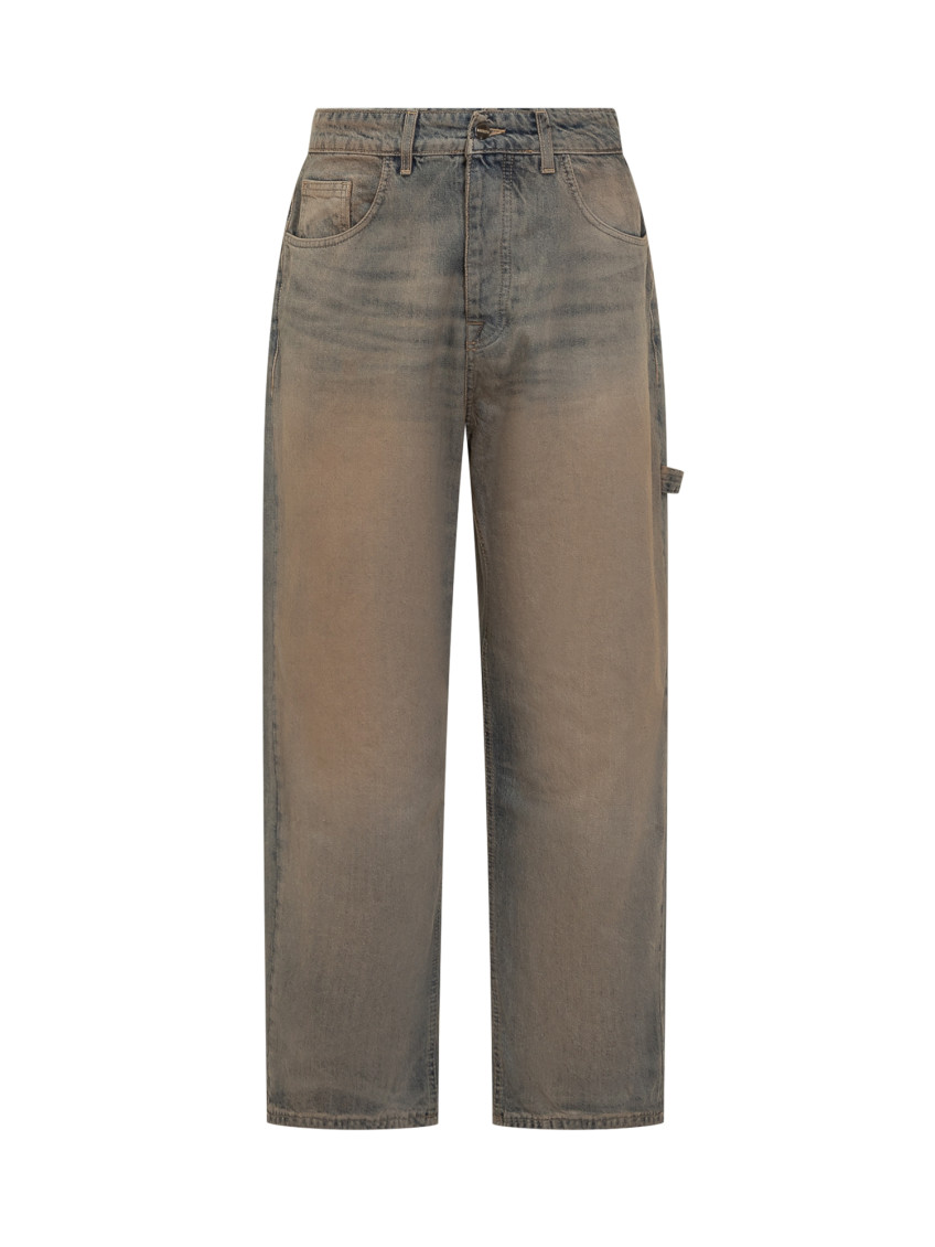 Blue Relaxed Mid Rise Jeans