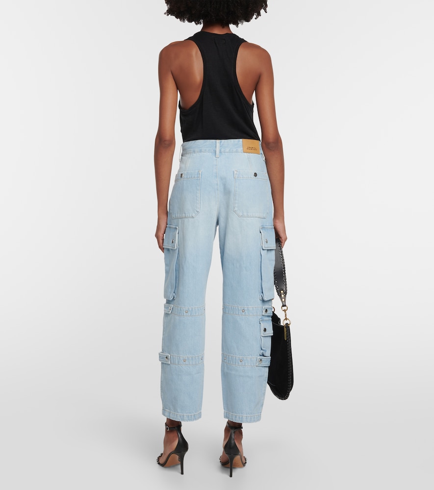 Isabel Marant Elore denim cargo pants
