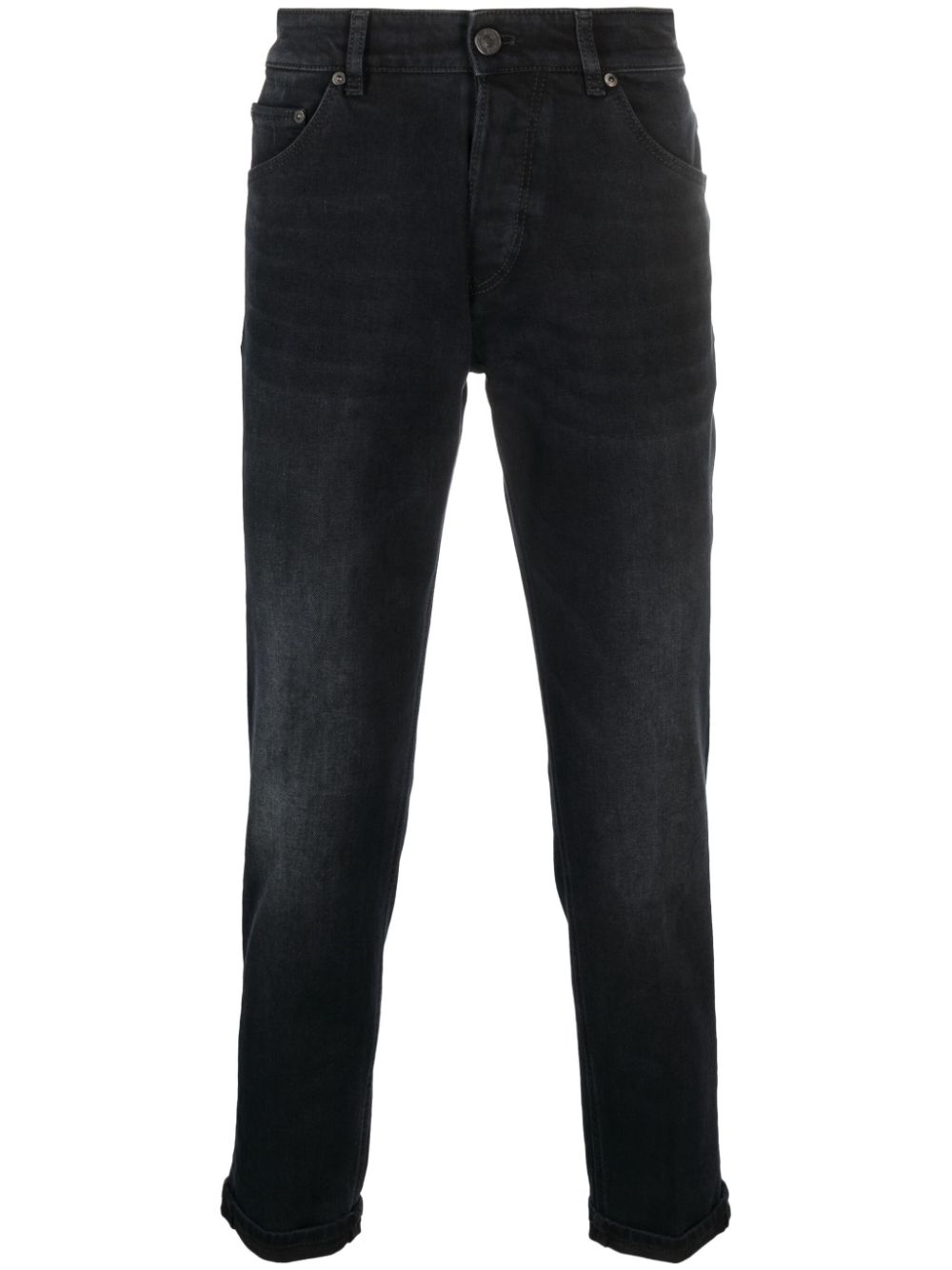 Low-rise slim-cut jeans - Black