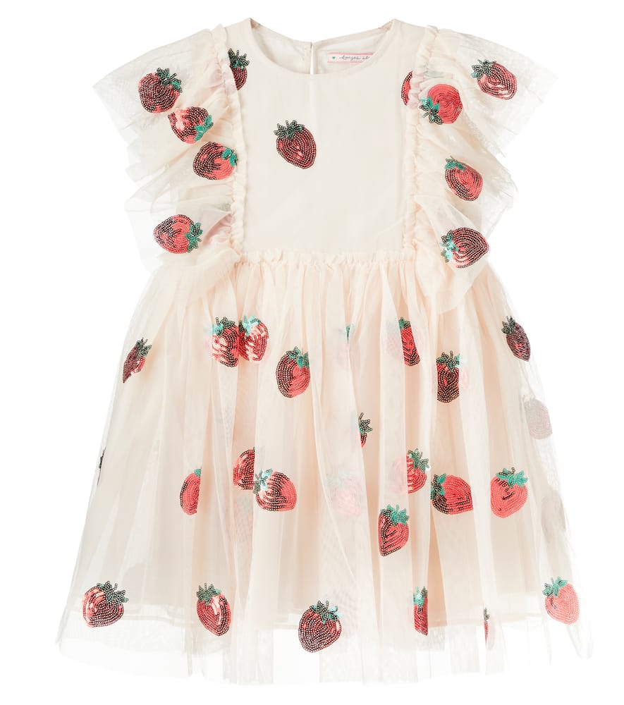 Konges Sløjd Yvonne sequined ruffled tulle dress