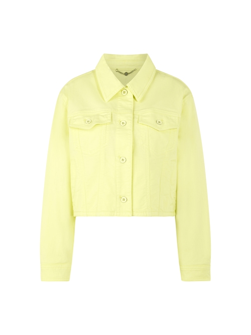 Marc Cain Short stretch cotton denim jacket, yellow, 36 N