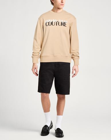Man Sweatshirt Beige Size L Cotton