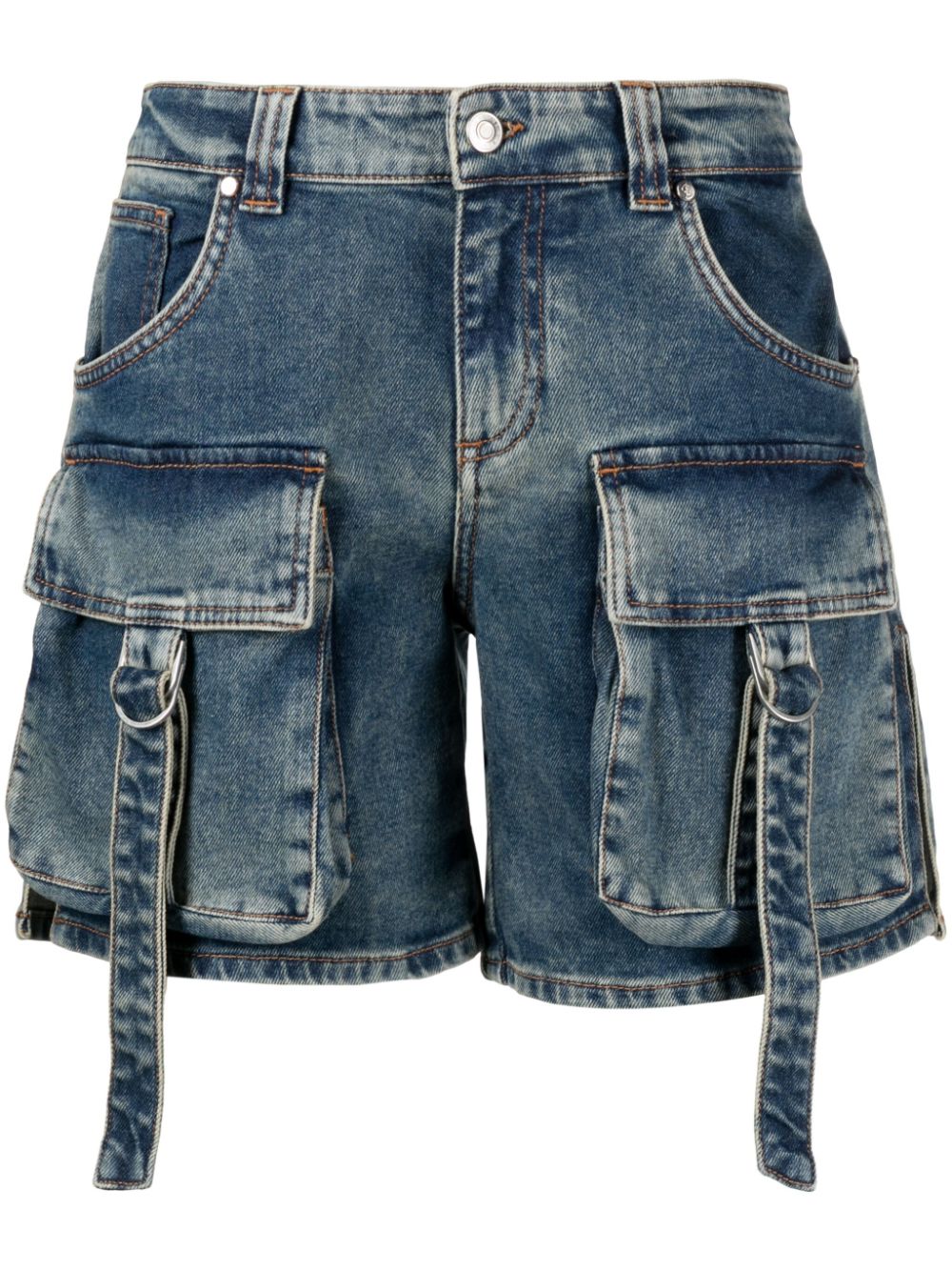 Denim cargo shorts - Blue