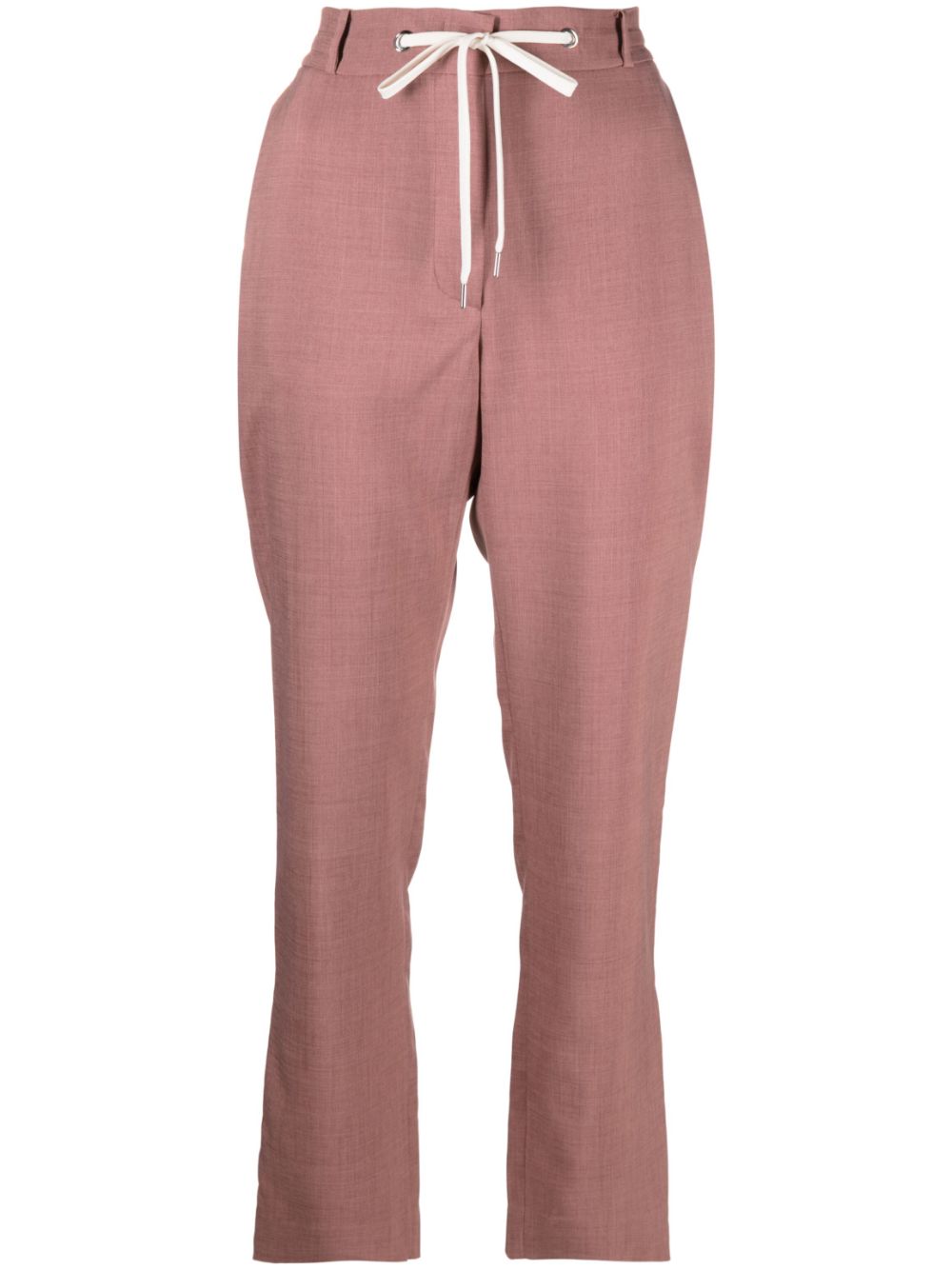 Drawstring chambray trousers - Pink
