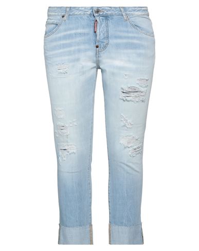 Woman Denim cropped Blue