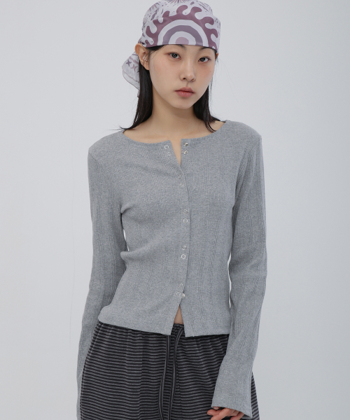 Snap Cardigan Melange
