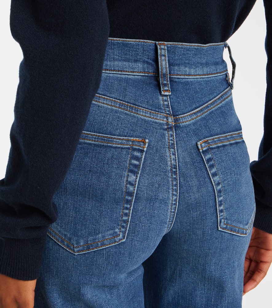 Le Slim Palazzo Crop wide-leg jeans