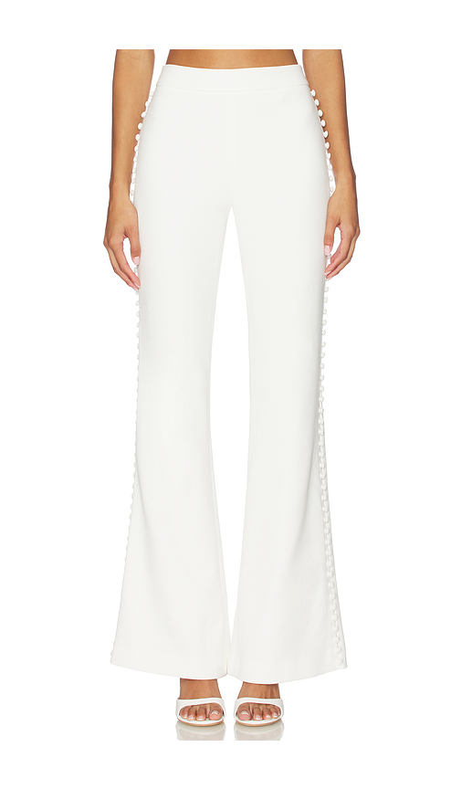 SANS FAFF Marais Button Trousers in White. L also in XS