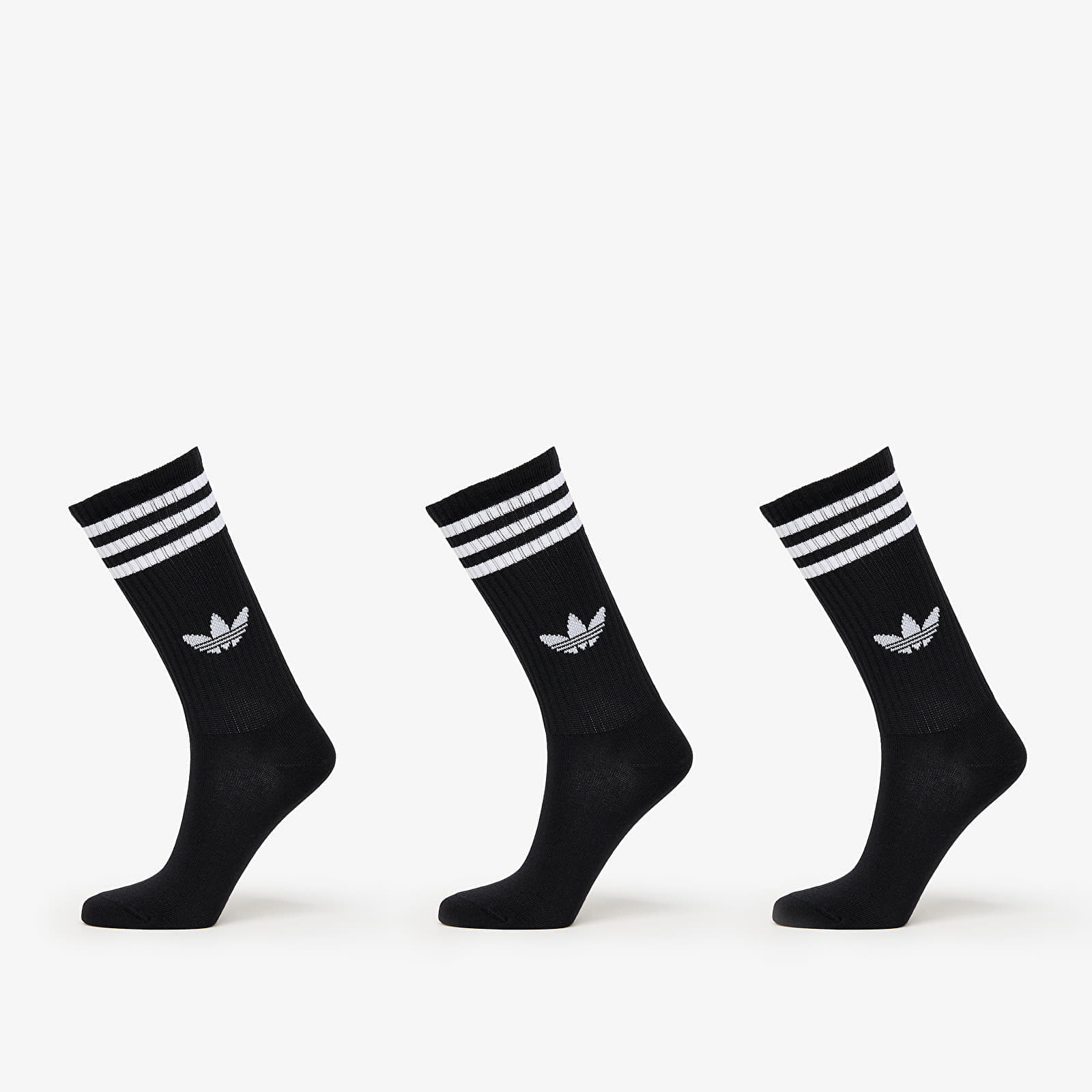 Adidas 3-Stripes High Crew Socks 3-Pack Black/ Lucid Red/ Lucid Blue