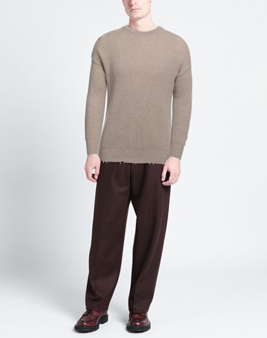 N. o.w. Andrea Rosati Cashmere Man Sweater Sand Size L Cashmere