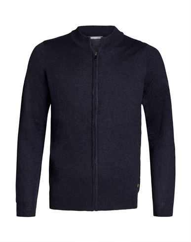 Man Cardigan Midnight blue Size XL Polyester, Nylon, Viscose, Wool