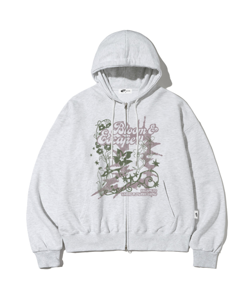 Bloom ESCF Print Two-Way Hoodie Zip-Up