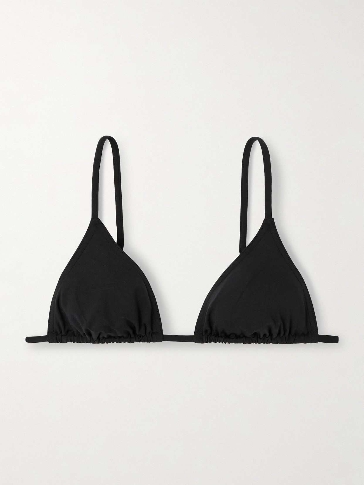 Les Permanents Mouna Triangle Bikini Top - Black
