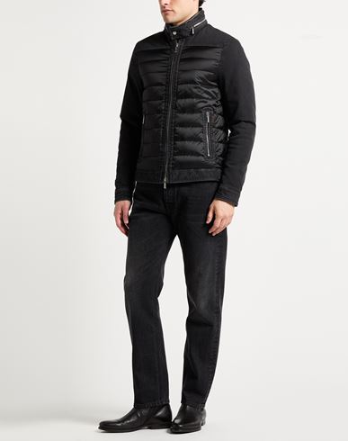 Man Puffer Black Size 38 Cotton, Polyethylene, Elastane