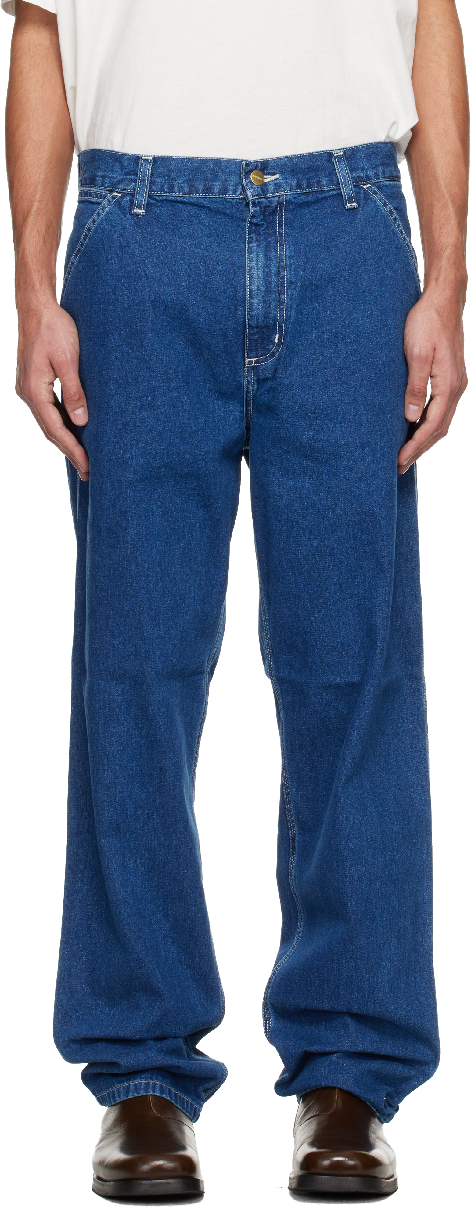 Blue Simple Pant Jeans