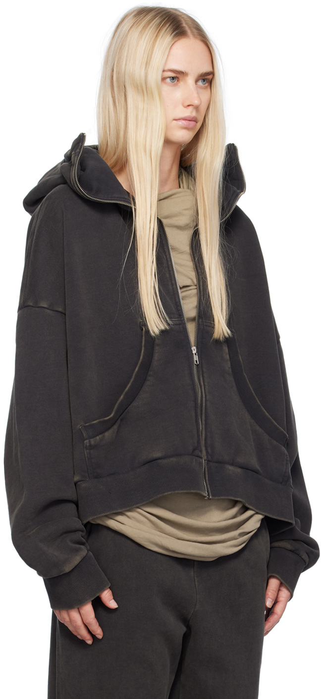Entire Studios Black Full Zip Hoodie