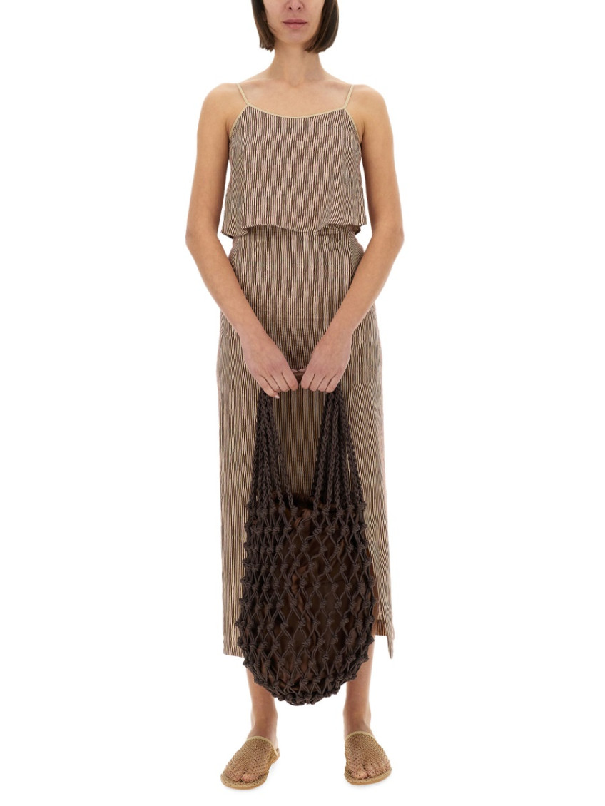 Micro Stripe Top With Laces