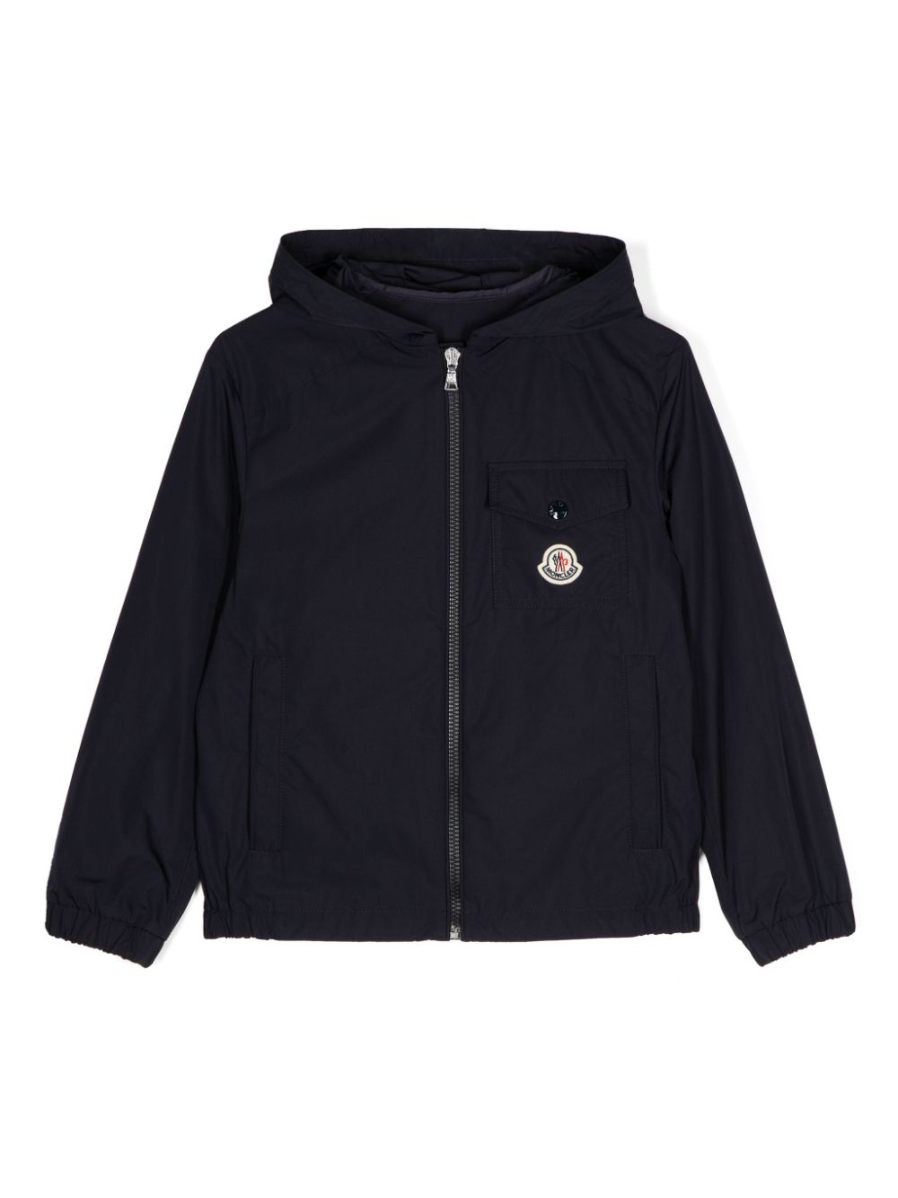 Ebo logo-print rain jacket - Red