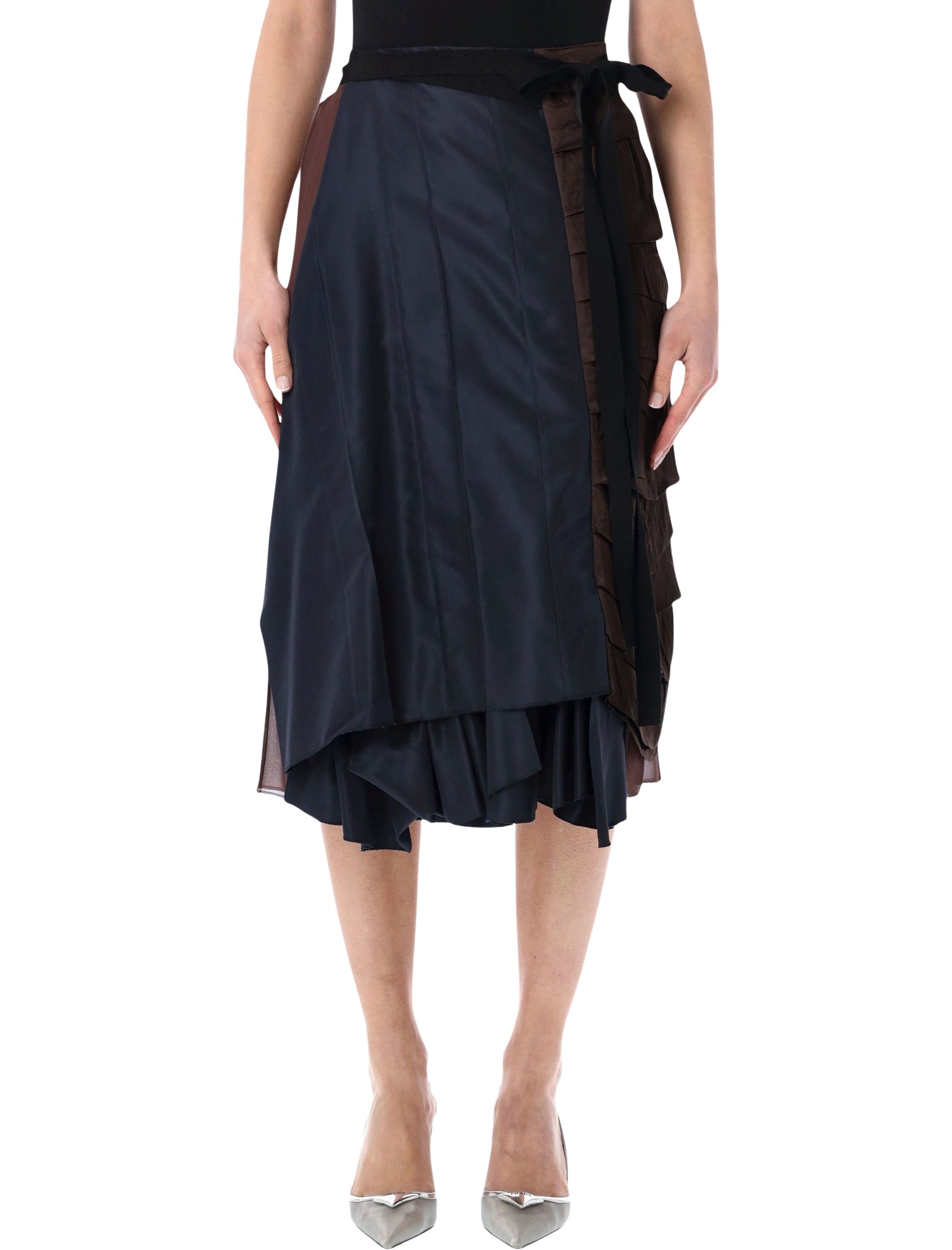 Faille Patchwork Skirt