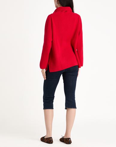 Woman Turtleneck Red Size XL Cashmere