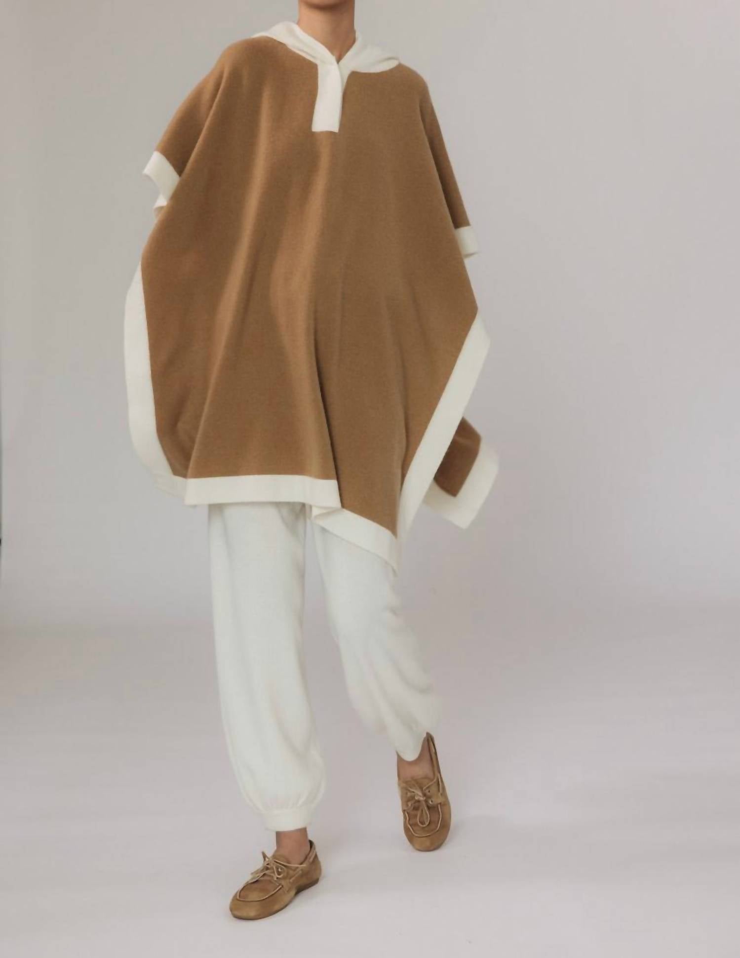 Hawk Pull-On Poncho In Camel