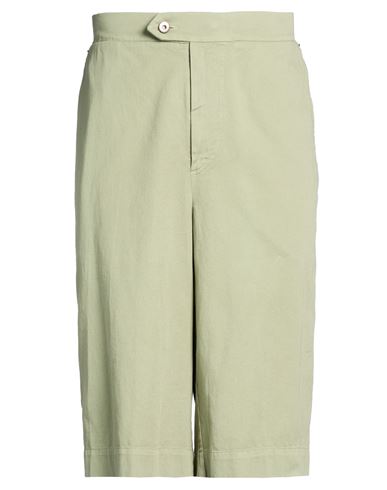 Man Shorts & Bermuda Shorts Sage green Size XS Cotton